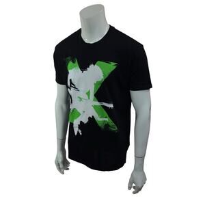 Rock Me Band Ed Sheeran 2015 X Tour Concert T-Shirt Black Green Graphic Size L